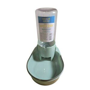 Full Cheeks Gravity Small Pet Dish Water Attach to Cage Dog Cat Rabbit Hamster